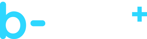 Logo b-Lift+ blanc bleu