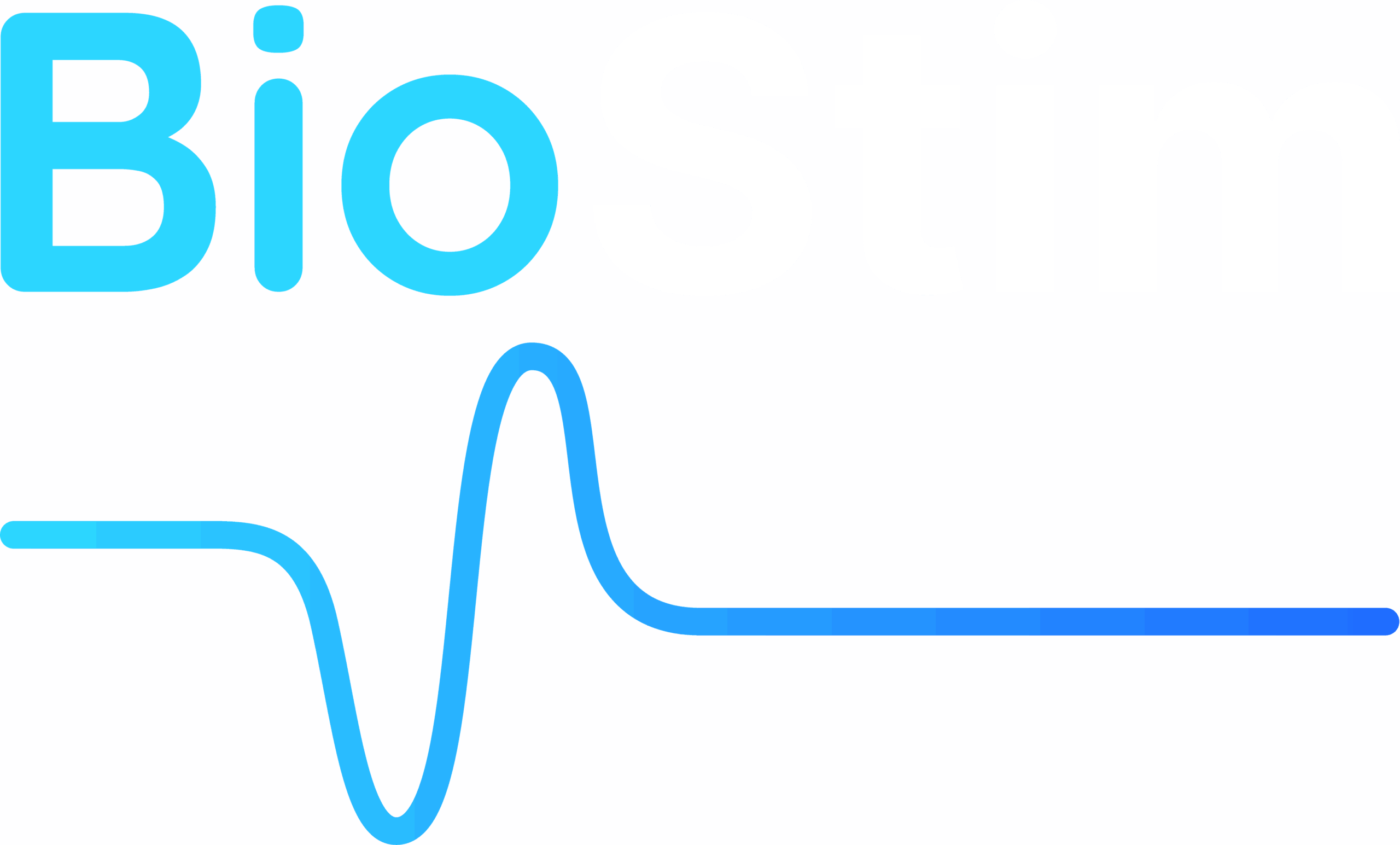 Logo BioStim balnc bleu