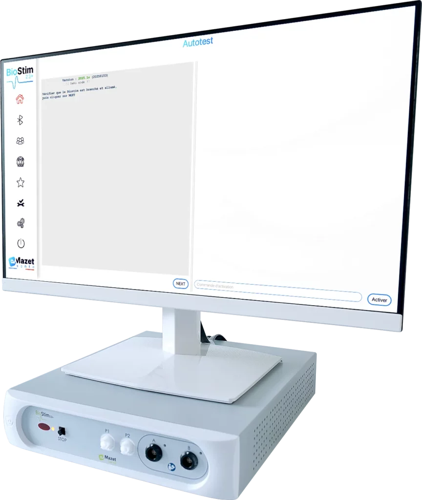 Ecran Autotest BioStim