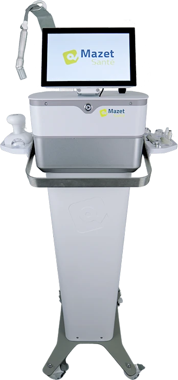 b-Lift+ de Mazet Santé avec ses accessoires complets : ventouses, stylets et palper-roulers pour une vacuothérapie personnalisée et ergonomique