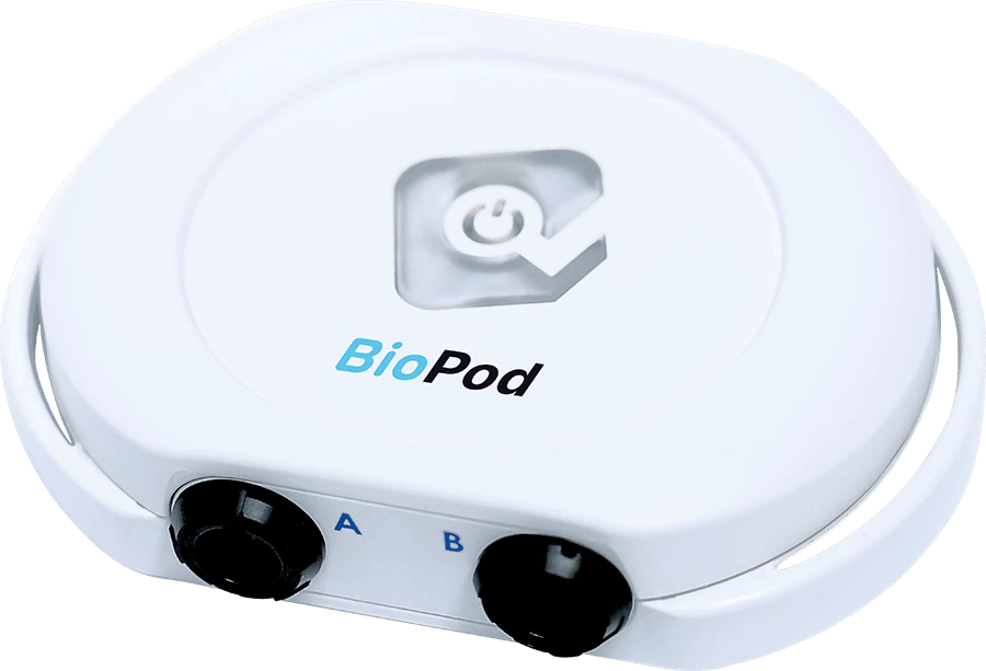 BioPod, dispositif sans fil et compact de biofeedback pour la rééducation périnéale, connecté en Bluetooth à Mazet Santé